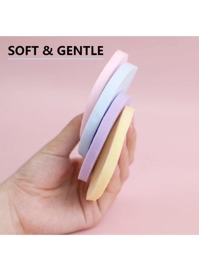 LA PERLA TECH  240 Pieces Compressed Facial Sponge for Face Cleansing Sponge Makeup Removal Pad (Multicolor) - Image 3