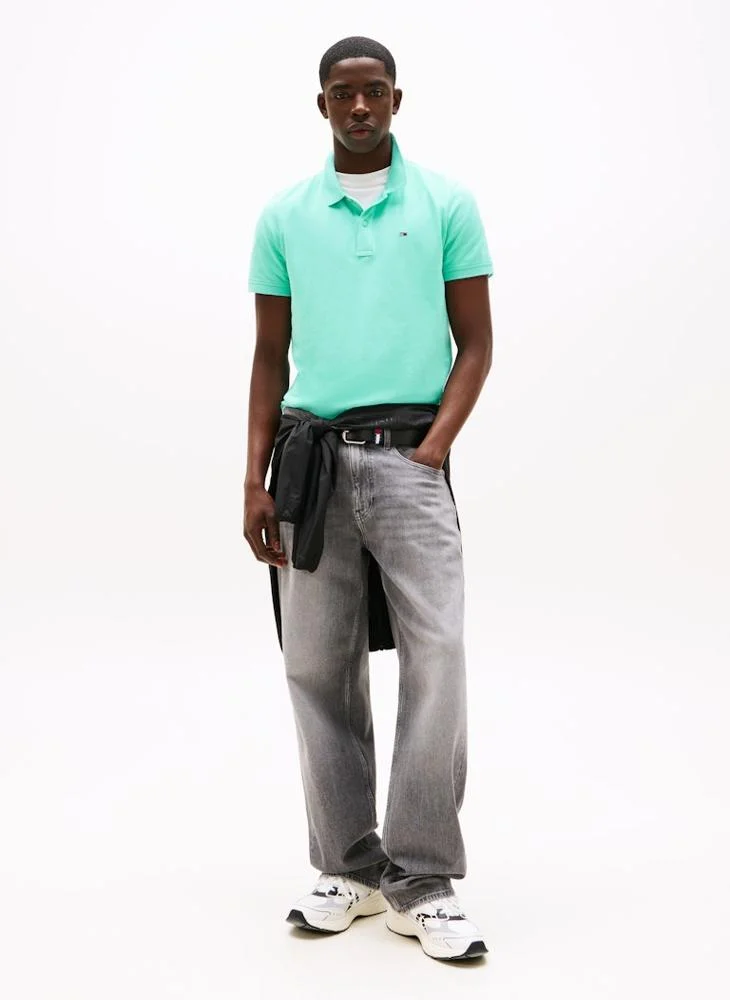 TOMMY JEANS Slim Cotton Polo