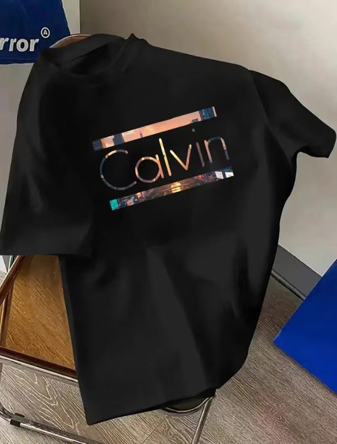 Xl270G Off-Shoulder Short-Sleeved T-Shirt Regular Short-Sleeved Round Neck Loose Summer Daily Youth Popular - Image 1