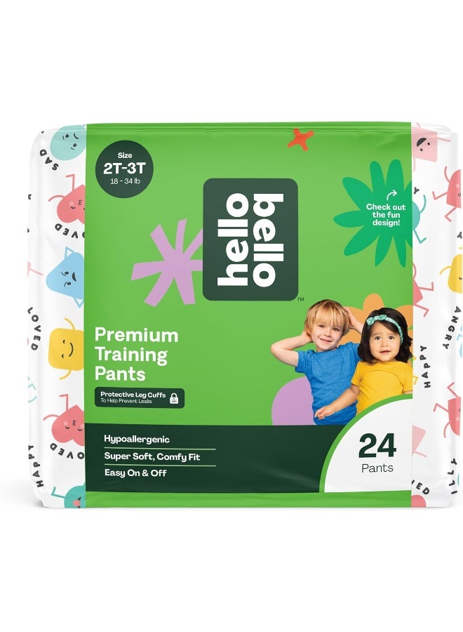 Hello Bello Training Pants 2T-3T, All About Feelings Design, 24ct Jumbo Pack - Image 1