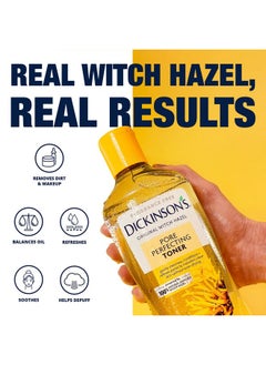 Dickinson's Original Witch Hazel Pore Perfecting Toner, 100% Natural, 3 Count  - Image 3