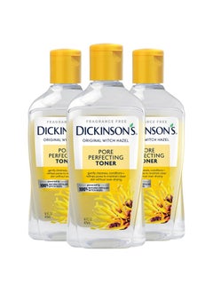 Dickinson's Original Witch Hazel Pore Perfecting Toner, 100% Natural, 3 Count  - Image 1