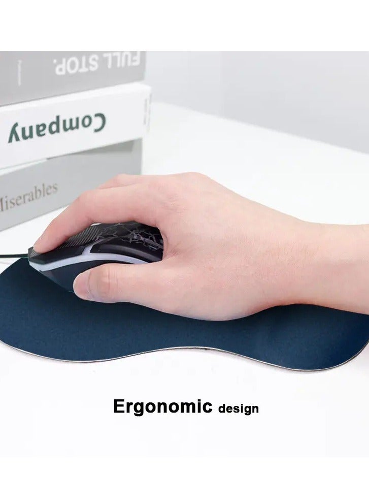 GEL Mousepad w-18 - Gel mouse pad with wrist tilt ramp - Soft slip-resistant texture - Easy to clean - Ergonomic design for easier and more comfortable use  - Image 3