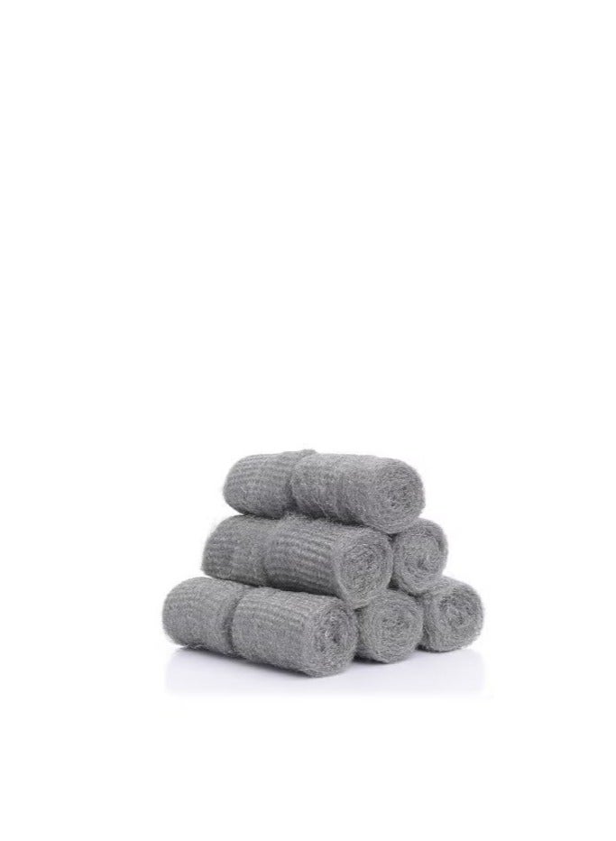 Fine Steel Wool Pads, Stainless Faucet Kettle Scourers, 12-Pack12 in a pack 12 in a pack