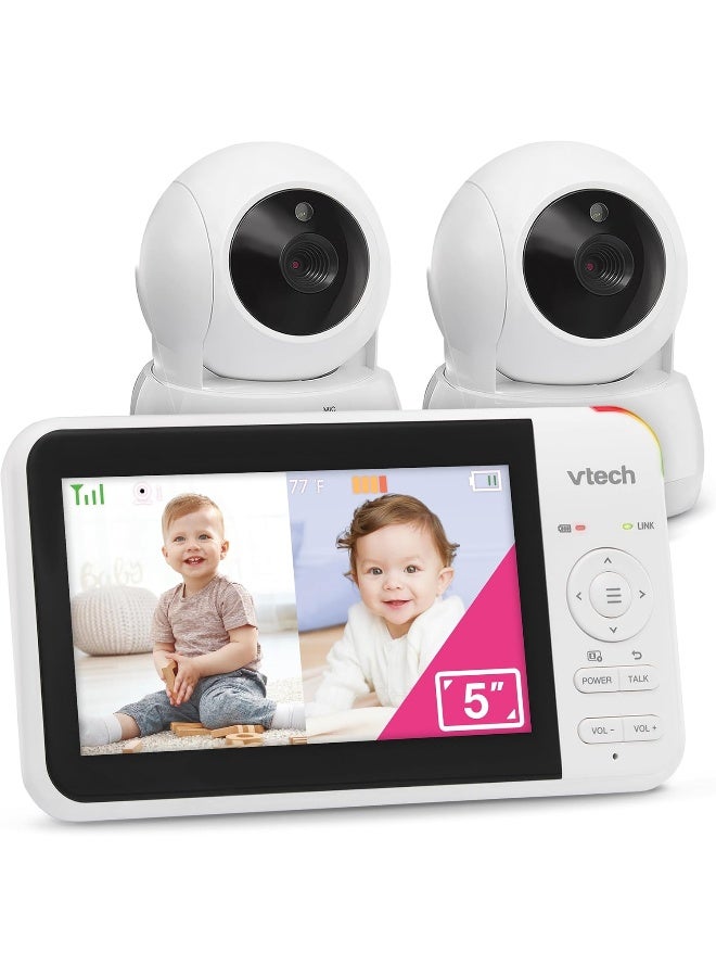 في تك مراقب الأطفال VTech VM924-2 مع كاميرتين وصوت، قابل للتحريك والإمالة والتكبير - Image 1