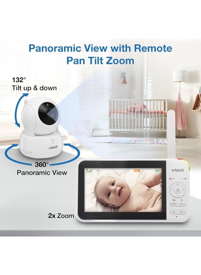 في تك مراقب الأطفال VTech VM924-2 مع كاميرتين وصوت، قابل للتحريك والإمالة والتكبير - Image 4