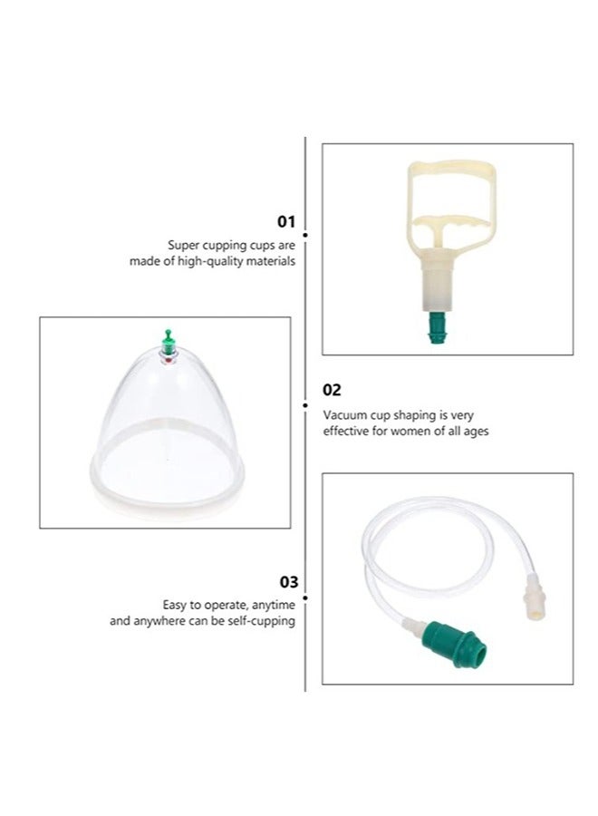 Women's Breast Pump with Cupping Cups Set, Professional Massage Cupping Set, Chinese Cupping Jar, Acupuncture Point Cupping Therapy Set - Image 2