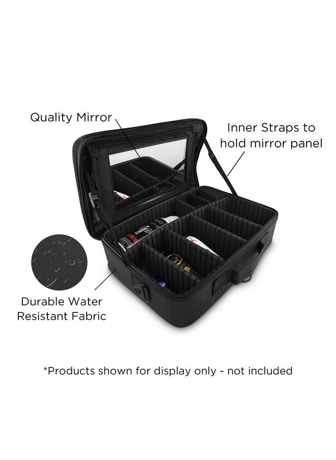 Stylecraft On-The-Go Barber Or Stylist Professional Travel Case, Nylon With Multi-Pockets And Compartments  - Image 4