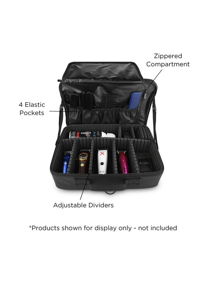 Stylecraft On-The-Go Barber Or Stylist Professional Travel Case, Nylon With Multi-Pockets And Compartments  - Image 5