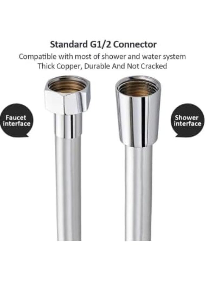 خرطوم شطاف مرن جدا -طويل مصنوع من مادة pvc مضاد للانفجار والتشباك يتحمل ضغط مياه حتي 10 بار صمولة نحاس دوران 360 درجة anty twist(سم120) - Image 3