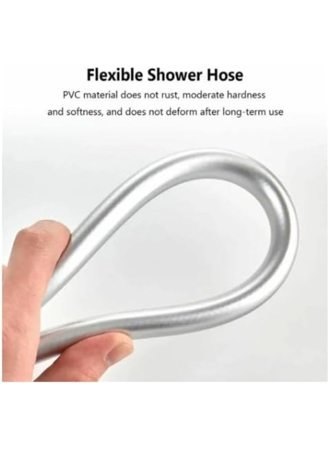 خرطوم شطاف مرن جدا -طويل مصنوع من مادة pvc مضاد للانفجار والتشباك يتحمل ضغط مياه حتي 10 بار صمولة نحاس دوران 360 درجة anty twist(سم120) - Image 5