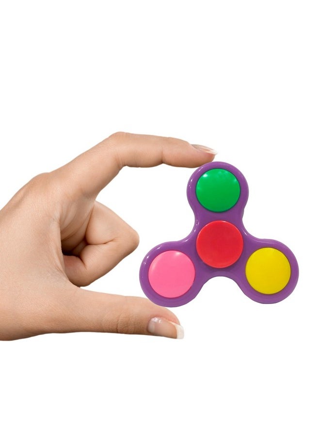 Premsons - Premsons® Hand Spinner Desk Toy - High Speed Smooth Finger Spin Sensory Fidget Stress Relief Game Play for Kids & Adults - Birthday Party Gift - Plastic - Purple with Multi Bearing - Image 1