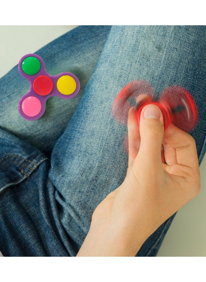 Premsons - Premsons® Hand Spinner Desk Toy - High Speed Smooth Finger Spin Sensory Fidget Stress Relief Game Play for Kids & Adults - Birthday Party Gift - Plastic - Purple with Multi Bearing - Image 1