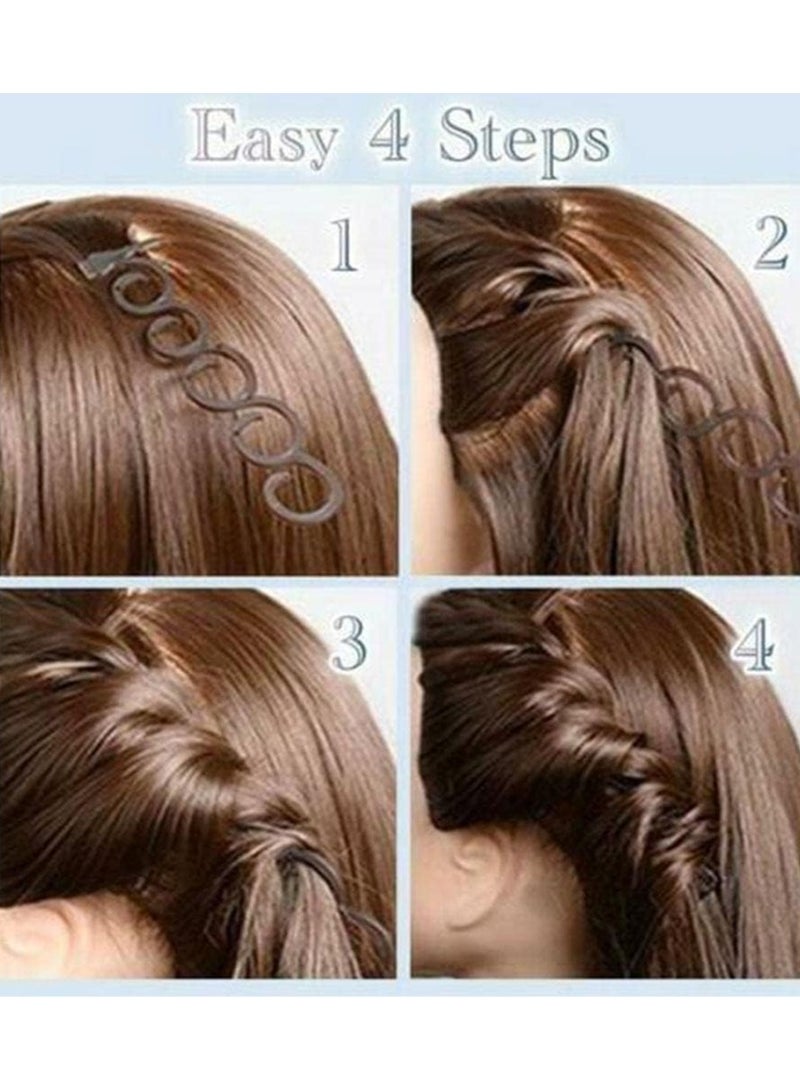 Goolsky Women Hair Styling Clip DIY French Hair Braiding Tool Roller Bun Maker Hairstyle Braid Tool Twist Plait Hair Braiding Tool Hair Accessories - Image 3