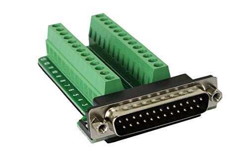 Twinkle Bay Twinklebay Connector Db25 D-sub Male Plug 25-pin Port Terminal Breakout PCB Board - Image 1