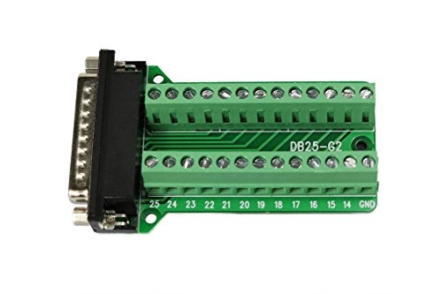 Twinkle Bay Twinklebay Connector Db25 D-sub Male Plug 25-pin Port Terminal Breakout PCB Board - Image 3