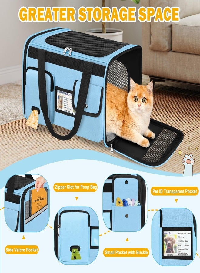 HUANLANG Cat Carrier Airline Approved,Soft-Sided Dog Carriers for Small Dogs Medium Cats,Pet Travel Carrier Up to 20 Lbs,Collapsible Cat Bag - Image 3