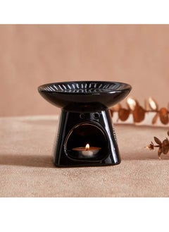 Zest Patterned Ceramic Oil Burner 11x11x9 cm