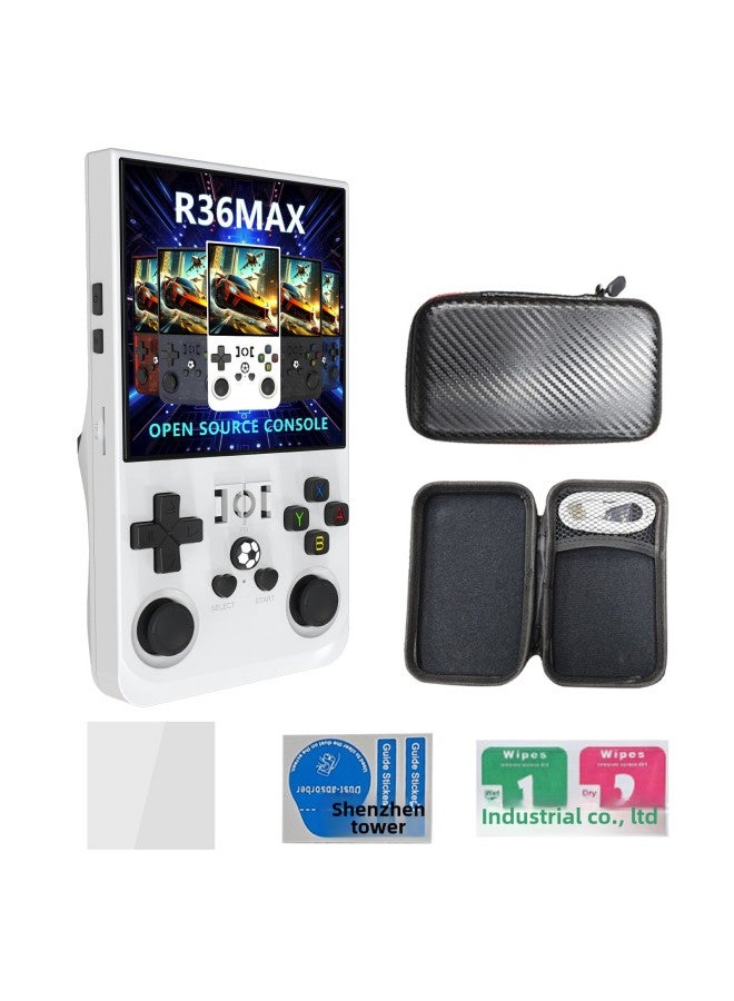 R36MAX Open Source Handheld Game Machine GBA Arcade Classic FC Arcade Portable PSP Playable God Of War-Product's Colour:Cardless Version-Model:R36max[white] - Image 1