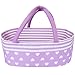 Aori Reborn Baby Dolls Bassinet Foldable Baby Doll Carrier Bed Soft Doll Carrier Doll Accessories with Handle for 1722 inch Baby Dolls Girls Purple - Image 2