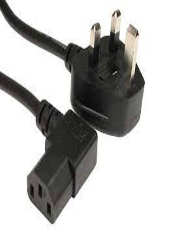 TcStar IEC C13 90 Degree to UK Plug Desktop Lead L type Cable 2 Meter - Image 2