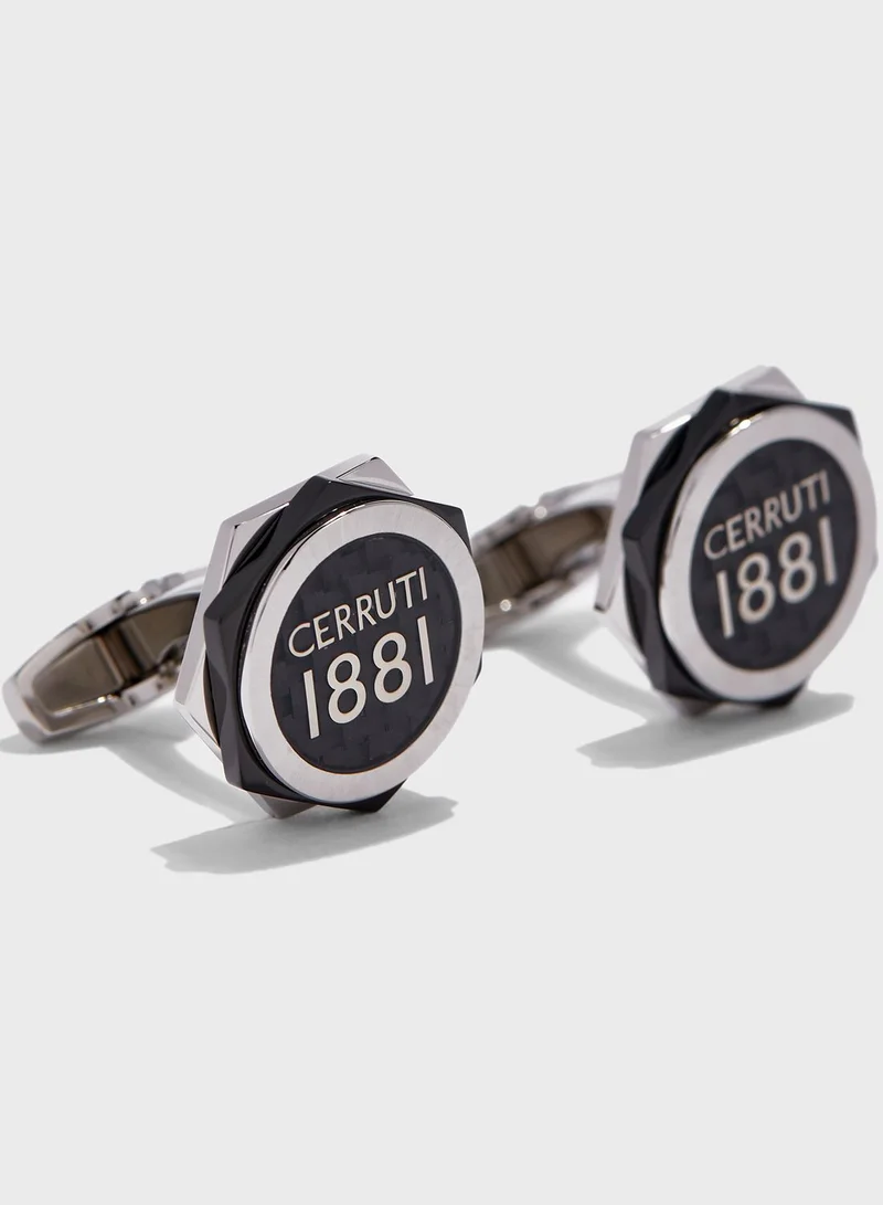 CERRUTI 1881  Logo Detail Cufflinks for Men | Best Price UAE