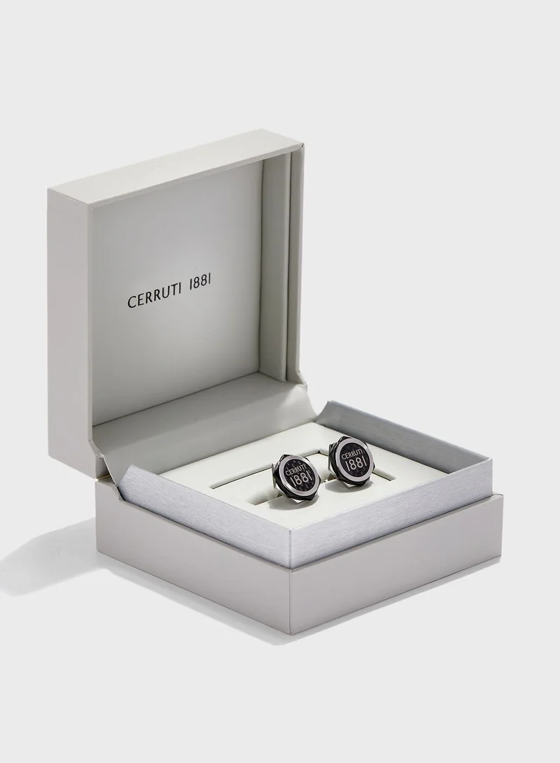 CERRUTI 1881  Logo Detail Cufflinks for Men | Best Price UAE