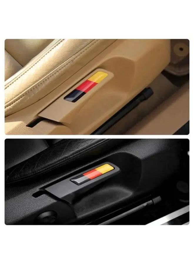 2 قطعة ملصقات علم ألمانيا ثلاثية الأبعاد للجولف 5 و6 MK5 MK6 GTI غطاء مقبض ناقل الحركة - Image 3