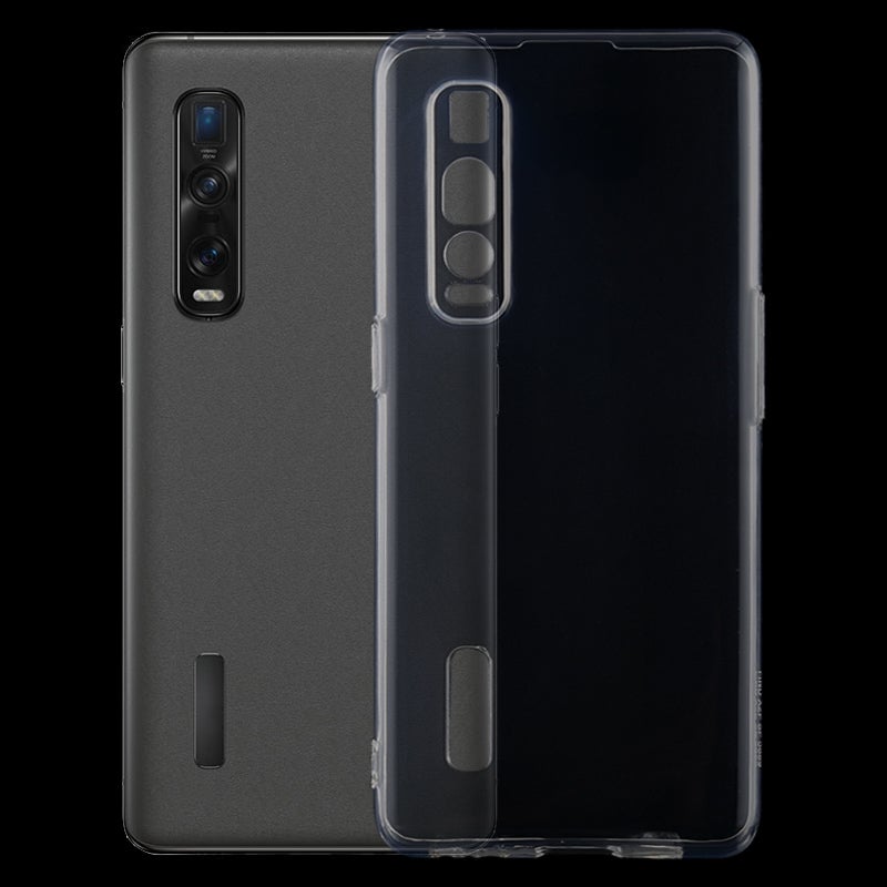 HuHa Case Cover For OPPO Find X2 Pro TPU Ultra-Thin Transparent Mobile Phone Case - Image 1