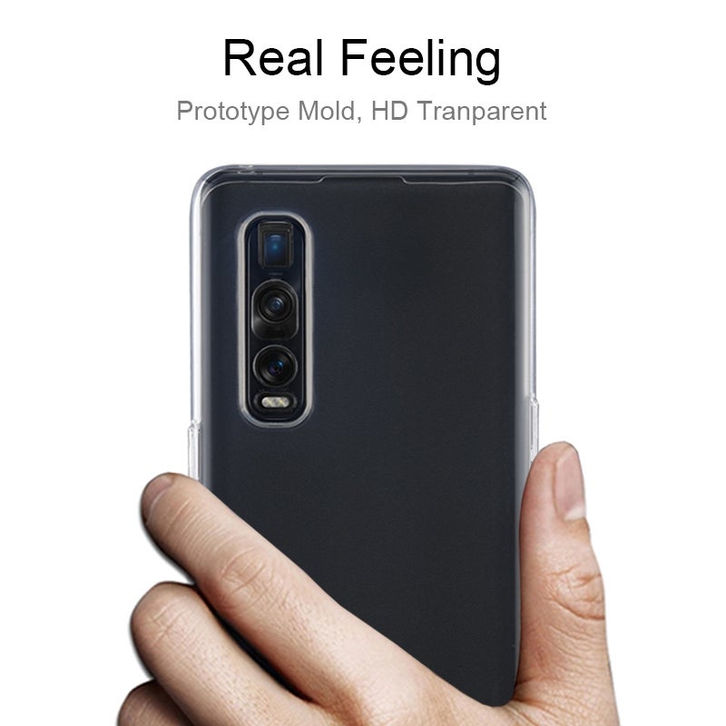 HuHa Case Cover For OPPO Find X2 Pro TPU Ultra-Thin Transparent Mobile Phone Case - Image 3