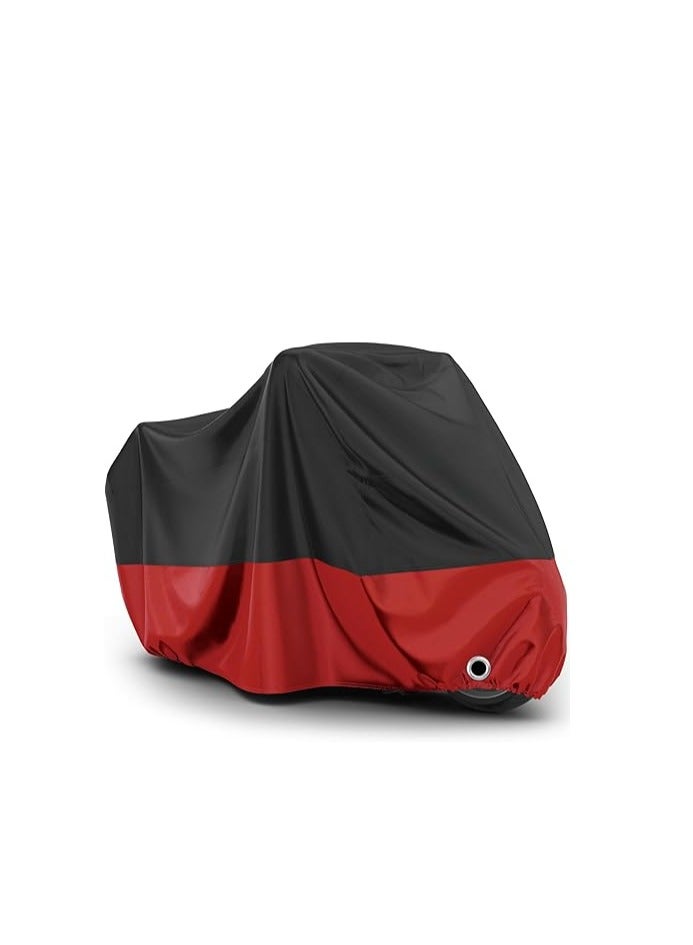 Motorcycle Cover Waterproof Outdoor - Four Seasons Protection, Sunscreen, Rainproof, Dustproof, with Reflective Stripes, Lightweight Motorcycle Cover XXXL - Image 1
