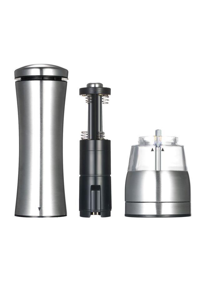 Stainless Steel Electric Pepper Grinder Silver 21.5x6.3cm  - Image 3