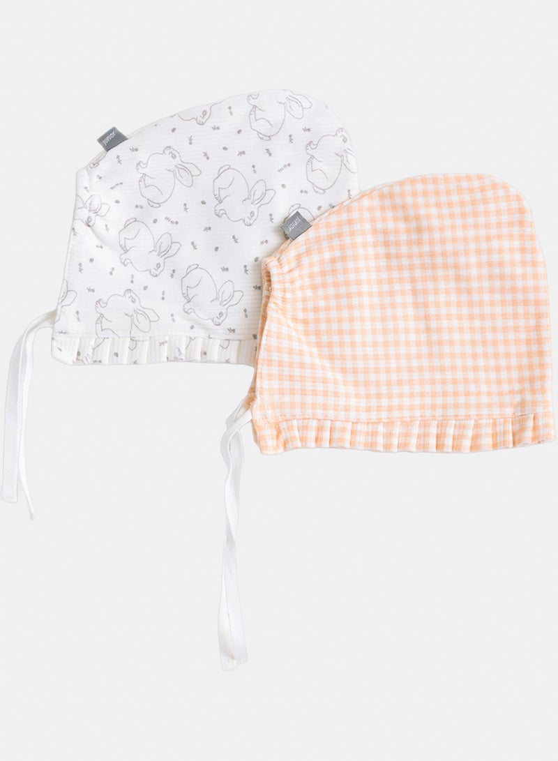 Baby Girls Hello Bunny Hat Pack Of 2