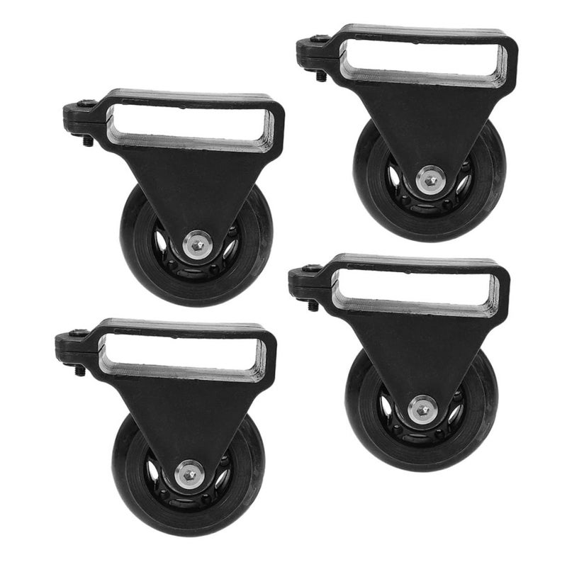 4 Pcs Aluminum Alloy Telescoping Ladder Wheels With Stabilizer Bar For Easy Mobility - Image 2