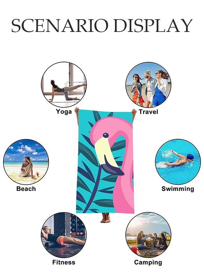 منشفة شاطئ من الألياف الدقيقة الفاخرة - كبيرة جدًا 140 × 70 سم، خالية من الرمال، سريعة الجفاف، خفيفة الوزن، فائقة الامتصاص - مثالية للسفر واليوغا وحمام السباحة وصالة الألعاب الرياضية - إكسسوار شاطئ أنيق للكبار والصغار - Image 5