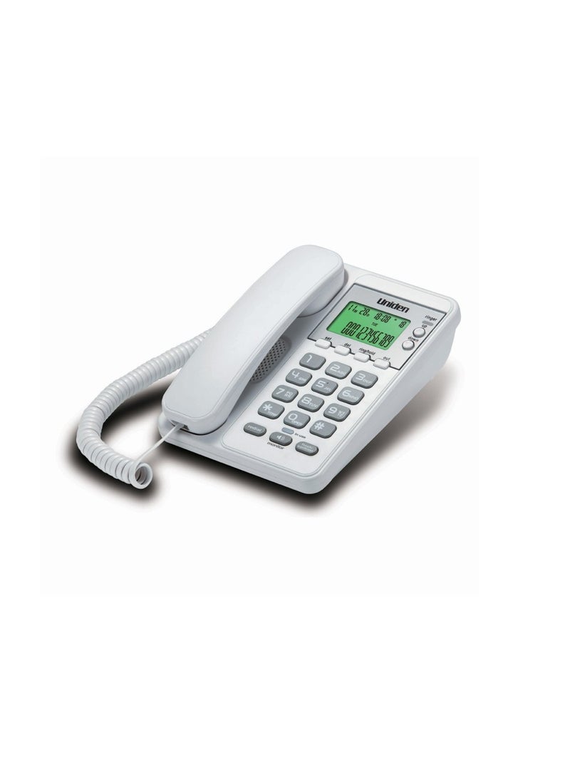 يونادن هاتف سلكي من UNIDEN باللون الأبيض رقم 6404 - Image 1