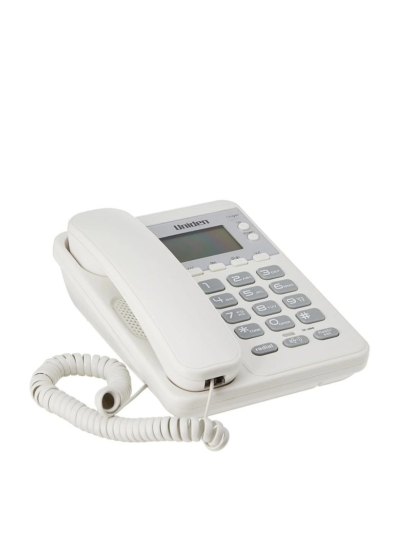 يونادن هاتف سلكي من UNIDEN باللون الأبيض رقم 6404 - Image 2