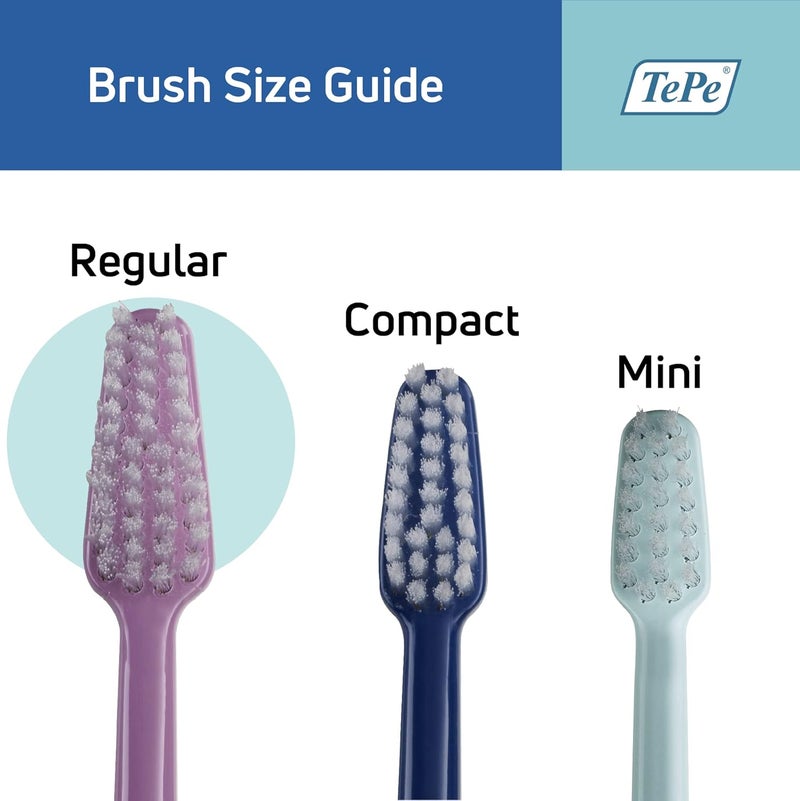 TePe Spazz Select Medium Toothbrush - Ergonomic Design for Adults and Kids - Multicolor - Image 5