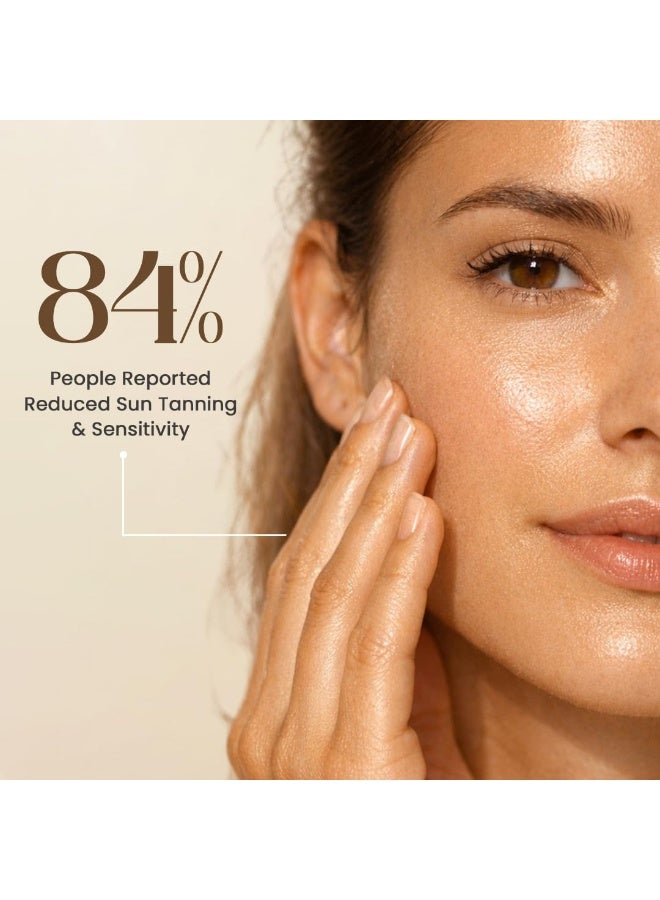 Glamveda Glutathione Sunscreen Vitamin C & E | Broad Spectrum SPF 50 Pa++ | UVA/B & Blue Light Protection |No White Cast, Non Sticky Ultra Lightweight Gel Cream | For Glowing & Sun Protected Skin 50gm - Image 2
