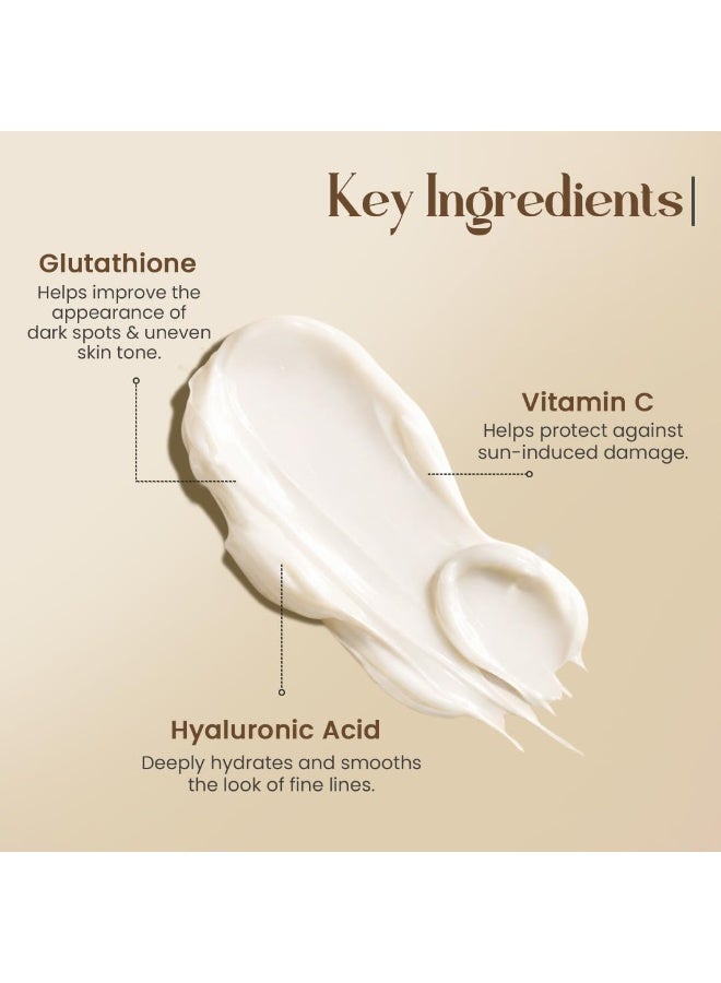 Glamveda Glutathione Sunscreen Vitamin C & E | Broad Spectrum SPF 50 Pa++ | UVA/B & Blue Light Protection |No White Cast, Non Sticky Ultra Lightweight Gel Cream | For Glowing & Sun Protected Skin 50gm - Image 5