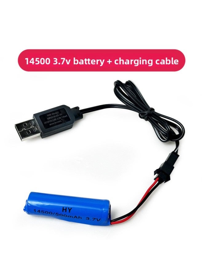 14500 Lithium Battery For Electric Remote Control Toys 3.7VUSB Charging Cable Charging Suit Remote Control Car Toy Accessories 