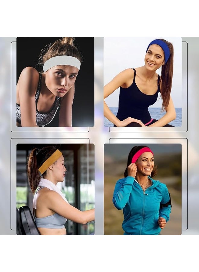 Generic 3 psc Extra Wide 7cm Plain Stretch Unisex Soft Yoga Headband (Random color)  - Image 5