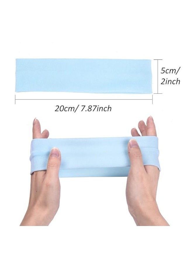 Generic 3 psc Extra Wide 7cm Plain Stretch Unisex Soft Yoga Headband (Random color)  - Image 2