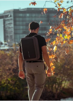 XD DESIGN Bobby Bizz 2.0 | Anti-Theft Backpack & Briefcase, Convertible Laptop & Tablet Travel Bag, Hidden Zipper, Cut Resistant, RFID Protected Pocket, Multi Compartments & Water Repellant - Grey  - Image 4