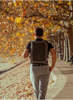 XD DESIGN Bobby Bizz 2.0 | Anti-Theft Backpack & Briefcase, Convertible Laptop & Tablet Travel Bag, Hidden Zipper, Cut Resistant, RFID Protected Pocket, Multi Compartments & Water Repellant - Grey  - Image 5