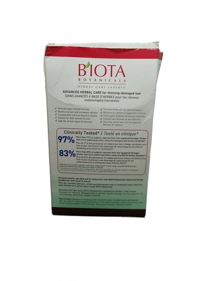 Biota Bota Botanicals Herbal Care Experts Daily Care Shampoo For Normal/Dry Thinning Hair 10.1 Oz - Image 5
