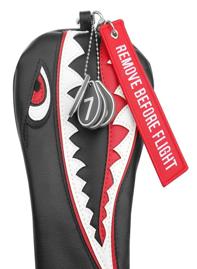 SHABIER New Flying Tiger Warshark Golf Headcover for Golf Club Available for Driver/Fairway/Hybird (Hybird Cover) - Image 2