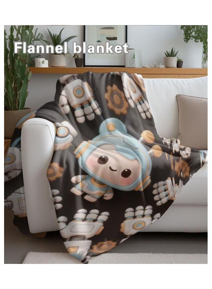general Flannel thin blanket (warm and comfortable, suitable for sleep, gaming, dust removal and sandproof) 150cm*200cm - 440 - Image 1