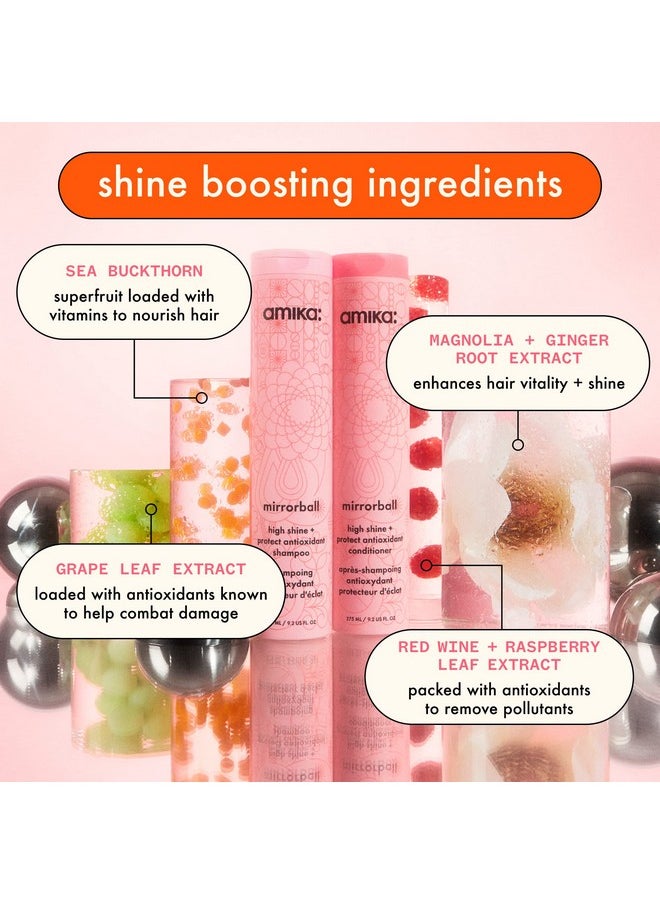 amika Mika Mirrorball High Shine + Protect Antioxidant Conditioner 275Ml  - Image 5