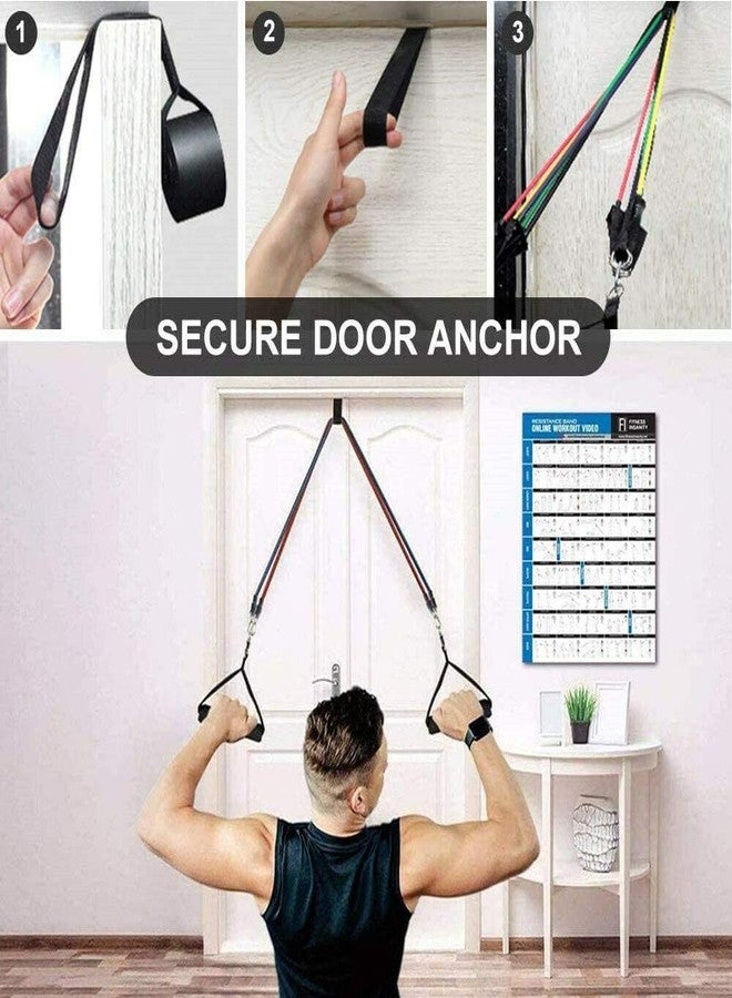 ERHETUS Portable 11-Piece Resistance Band for Men & Women | Training Gym Kit for Home Workout | Rubber Exercise Fitness Bands with Toning Tubes, Ankle Straps, Door Anchor, Handles & Carry Bag - Image 3